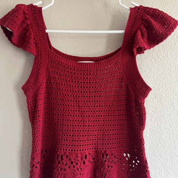 Universal Thread Red Knit Top - Picture 3 of 8